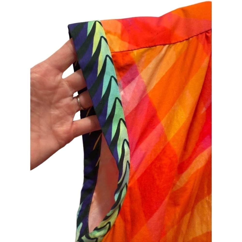 SOLD OUT SALONI Ashley-B Tunic Dress Sunset US 6 Geometric Bohemian Resort EUC - Picture 6 of 12